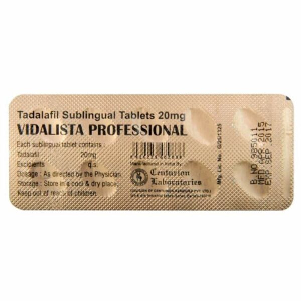 VIDALISTA PROFESSIONAL 20 мг 